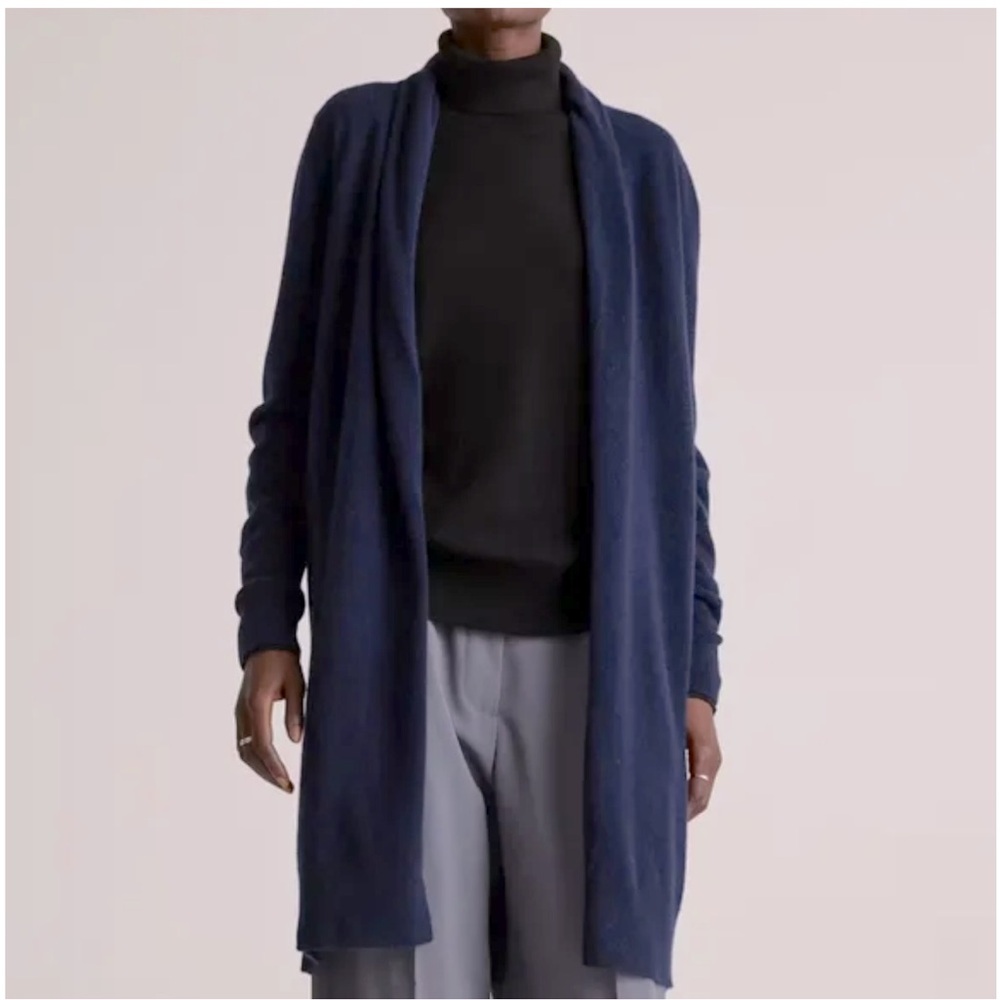 Quince 100% Mongolian Cashmere Duster Cardigan XL